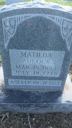 Matilda <I>Cross</I> Adcock 