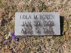Lola Mae <I>Holt</I> Bowen 