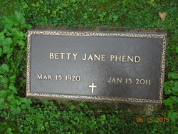 Betty Jane <I>Harroff</I> Phend 