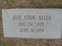 Avie <I>Cook</I> Allen 