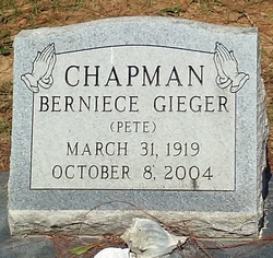 Berniece “Pete” <I>Geiger</I> Chapman 