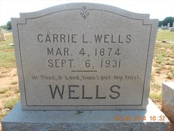 Carrie Lucy <I>Davis</I> Wells 