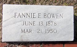 Fannie Eugenia <I>Page</I> Bowen 