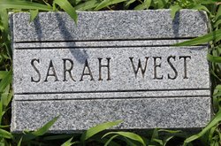 Sarah E. <I>Hicks</I> West 