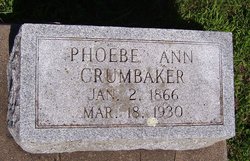 Phoebe Ann <I>Miles</I> Crumbaker 