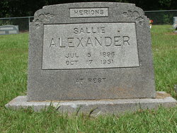 Sallie <I>Freeny</I> Alexander 