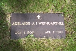 Adelaide Antoinette Indianna <I>Sterk</I> Weingartner 