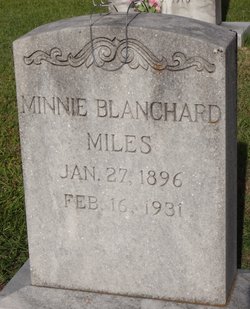 Minnie Mae <I>Blanchard</I> Miles 