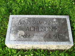 Agnes <I>Shaughnessy</I> Acheson 