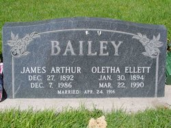 Oletha <I>Ellett</I> Bailey 