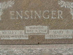 Mary Harriet <I>Barclay</I> Ensinger 
