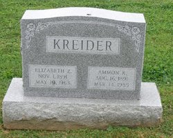 Elizabeth Zimmerman <I>Miller</I> Kreider 