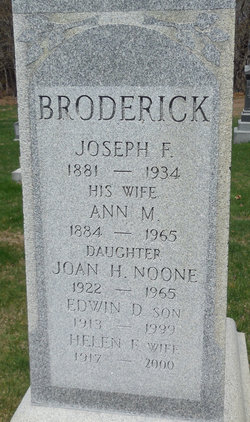 Ann M. <I>Kennedy</I> Broderick 