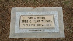Ruth Olwen <I>Owens</I> Ford Whisler 