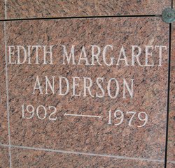 Edith Margaret <I>Bloom</I> Anderson 