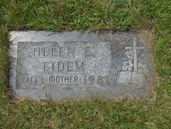 Helen Esther Amelia <I>Hall</I> Eidem 