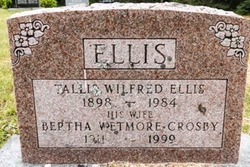 Bertha Wetmore <I>Crosby</I> Ellis 