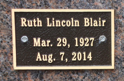 Ruth Augusta <I>Lincoln</I> Blair 