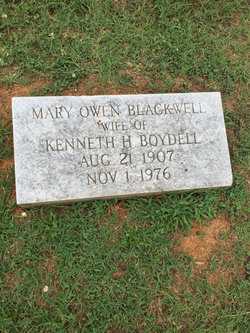 Mary Owen <I>Blackwell</I> Boydell 