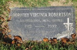 Dorothy Virginia <I>Doyle Kistler</I> Robertson 