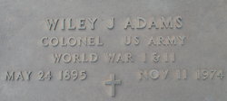 Col Wiley John Adams 
