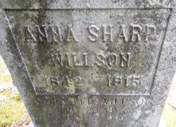 Anna Sharp <I>Willson</I> Willson 