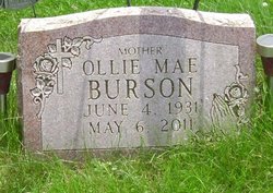 Ollie Mae <I>Linkous</I> Burson 