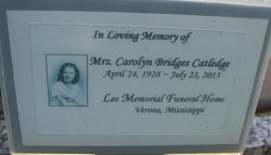 Carolyn <I>Bridges</I> Catledge 