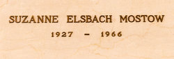 Suzanne <I>Elsbach</I> Mostow 