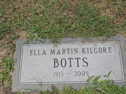 Ella Martin “Martie” <I>Kilgore</I> Botts 