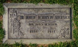 Dr Maude <I>Marrison</I> Auerbach 