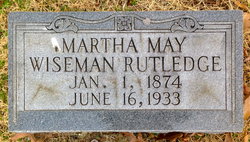 Martha May <I>Wiseman</I> Rutledge 