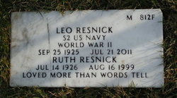 Ruth <I>McNish</I> Resnick 