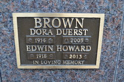 Mrs Dora <I>Duerst</I> Brown 