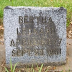 Bertha <I>Wainright</I> Leonard 