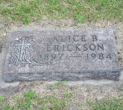 Alice B <I>Thompson</I> Erickson 