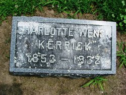 Charlotte E “Lottie” <I>Wenck</I> Kerrick 