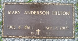 Dr Mary <I>Anderson</I> Hilton 