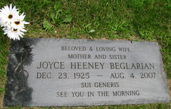 Joyce E <I>Heeney</I> Beglarian 
