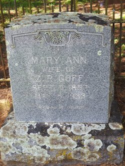 Mary Ann <I>Wood</I> Goff 