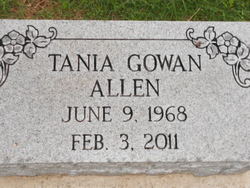 Tania <I>Gowan</I> Allen 