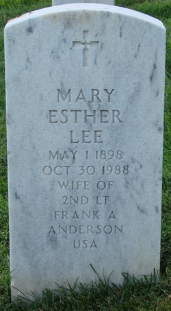 Mary Esther <I>Lee</I> Anderson 