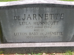 Leila <I>Hunnicutt</I> De Jarnette 