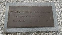 Clara Patrick <I>Smith</I> Crickmore 