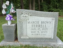 Margie Elizabeth <I>Brown</I> Ferrell 