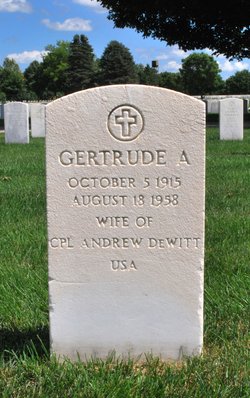 Gertrude A DeWitt 