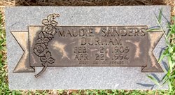 Maude <I>Sanders</I> Durham 
