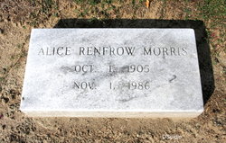 Alice Cleo <I>Renfrow</I> Morris 