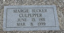 Margie <I>Becker</I> Culpepper 