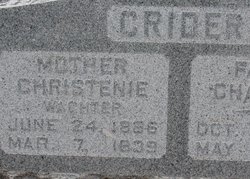 Christine <I>Wachter</I> Crider 